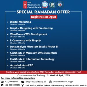 Skill Development Council Karachi training programs