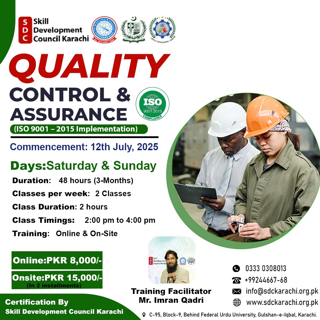 Quality control & Assurance