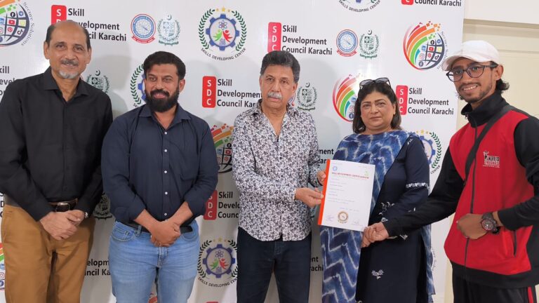 Certificate ceremony of women bike riding course by Bint-e-ahan at sdc karach