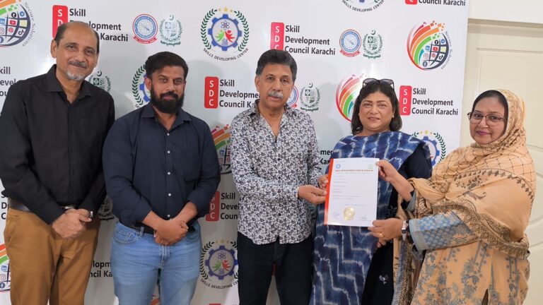 Certificate ceremony of women bike riding course by Bint-e-ahan at sdc karach