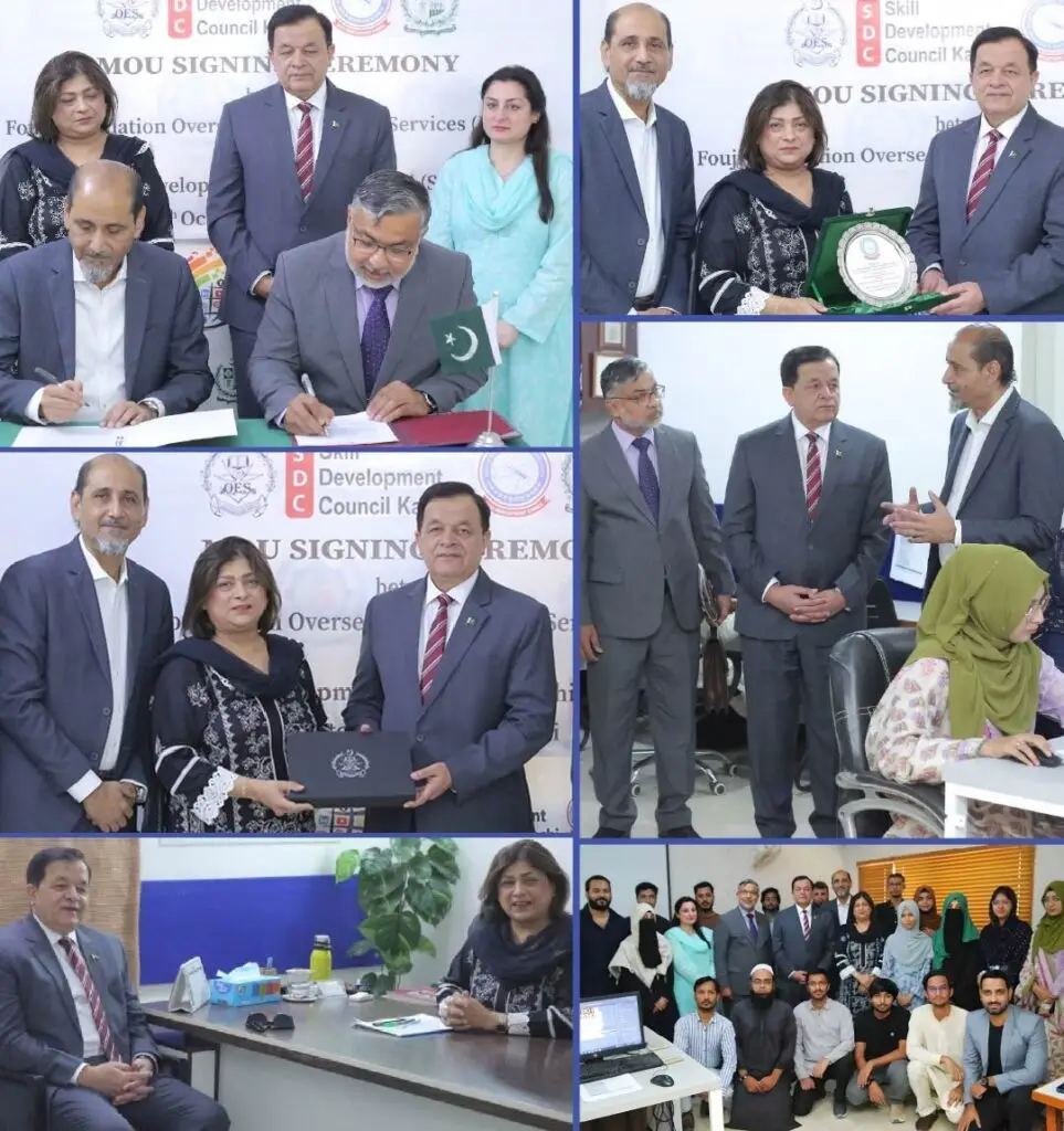 strategic partnership between skill development foundation karachi and fauji foundation overseas employement services